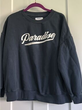 Old Navy Navy Sweatshirt with White 'Paradise' Script